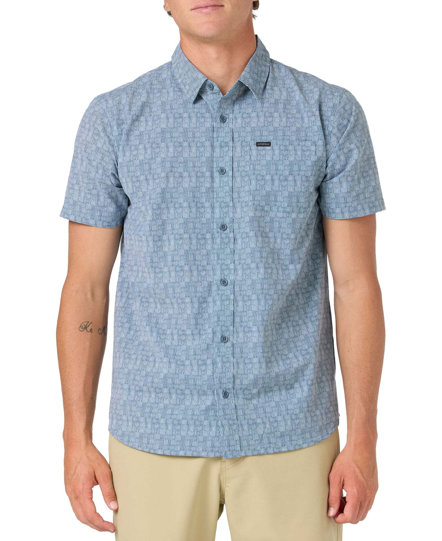 Men's Button-Up Collared Woven Shirt
