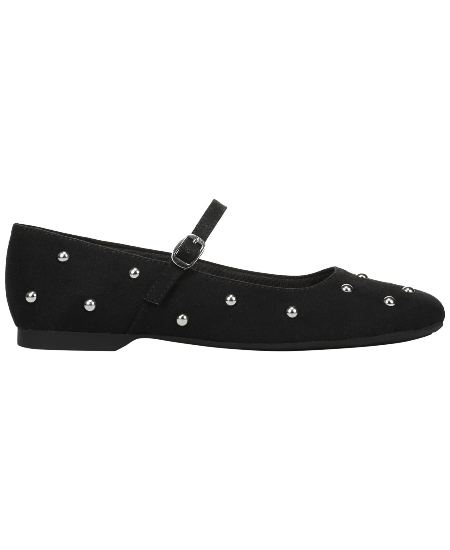 Женские балетки LifeStride Beloved Stud Buckle Mary Jane Flats, цвет: Чёрный — фото 2