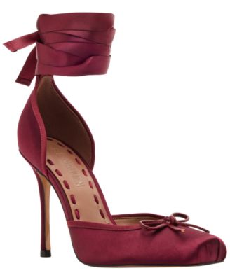 Women's Larina Lace-Up High Heel Ballet Pumps