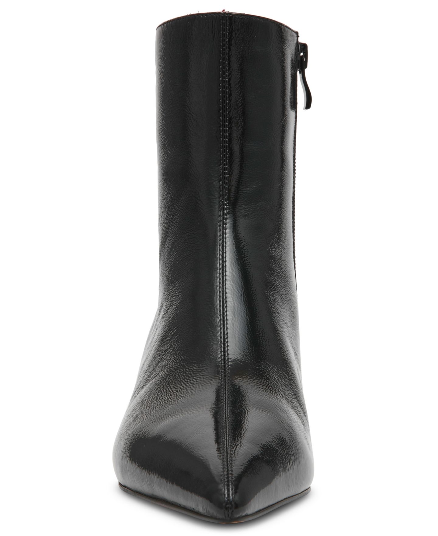 Женские ботинки Steve Madden Karlson Sculpted Wedge Booties, цвет: Чёрный блестящий — фото 7