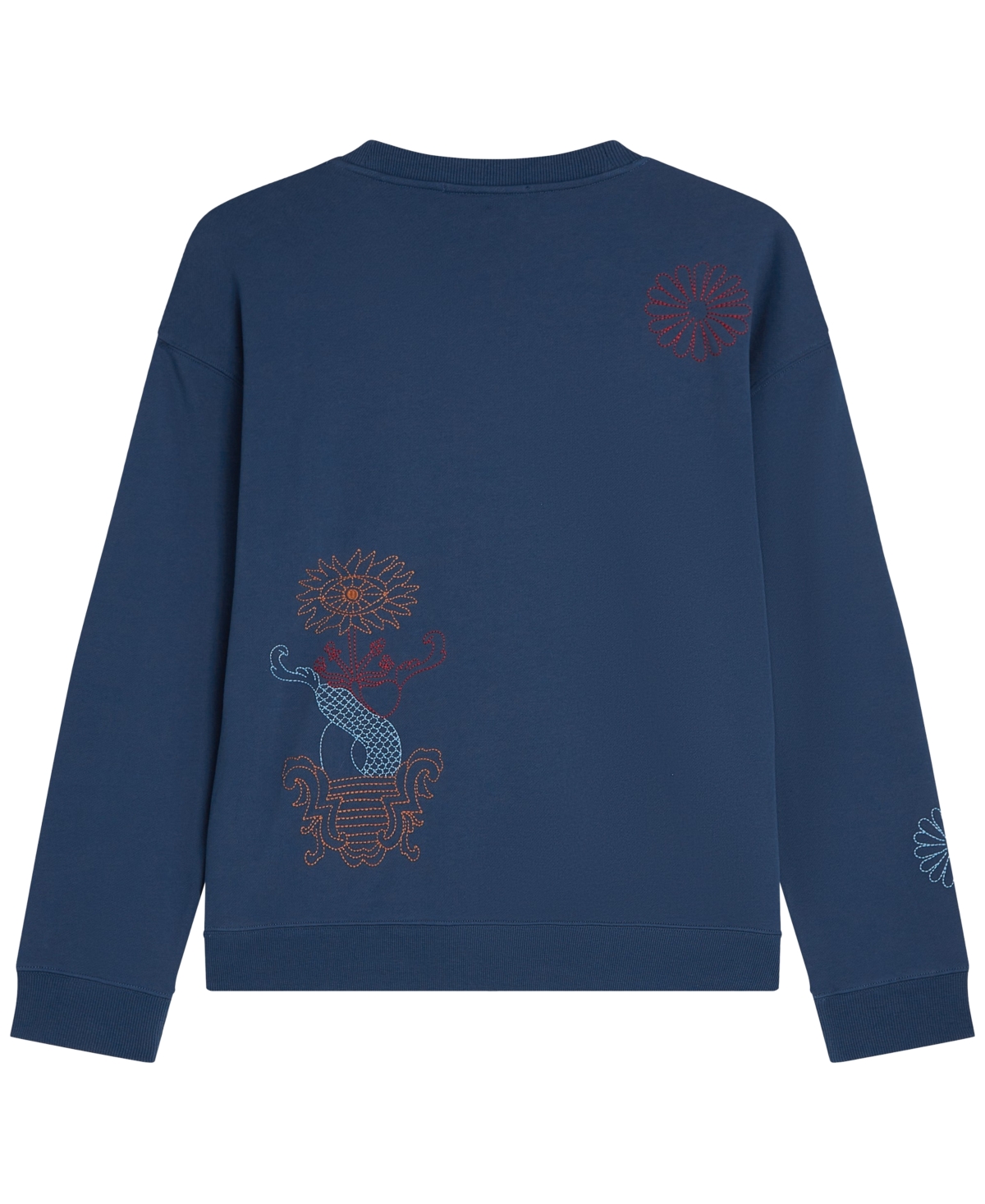 Scotch & Soda Men's Placed Embroidered Artwork Relaxed-Fit Sweatshirt