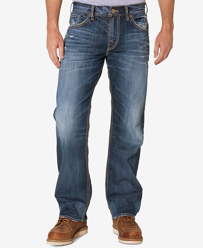 Silver Jeans Co. Men's Gordie Loose Fit Straight Jeans - Macy's