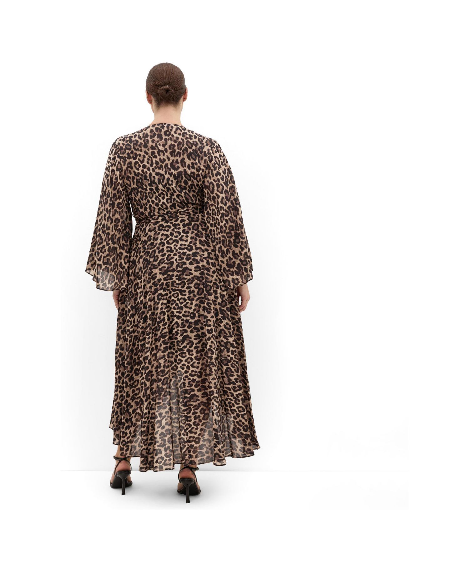 Plus Size Eva Print Wrap Maxi Dress