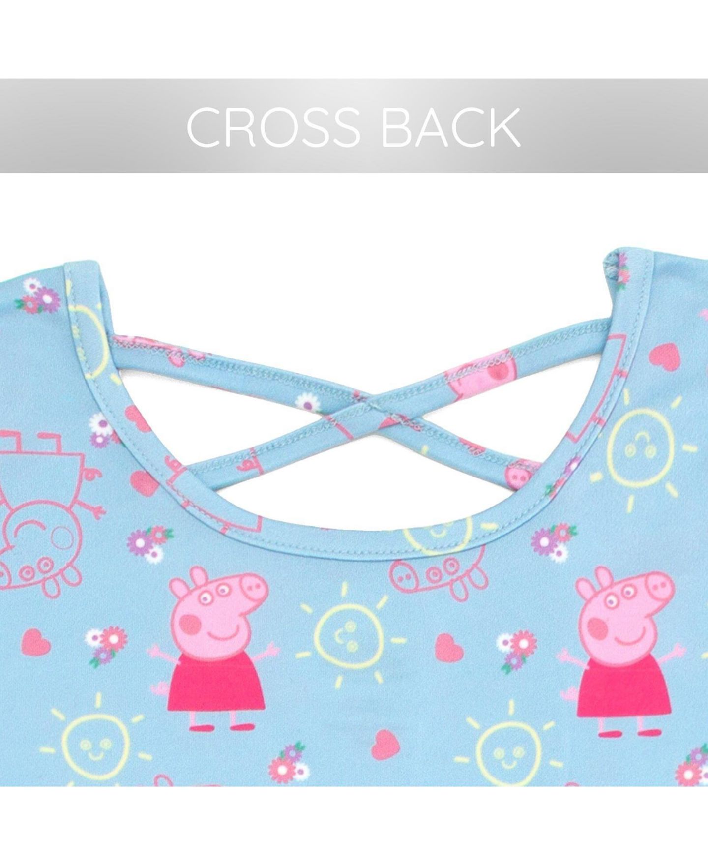 Платья Peppa Pig 2-Pack Skater Dresses для девочек, цвет: Синий жёлтый — фото 3
