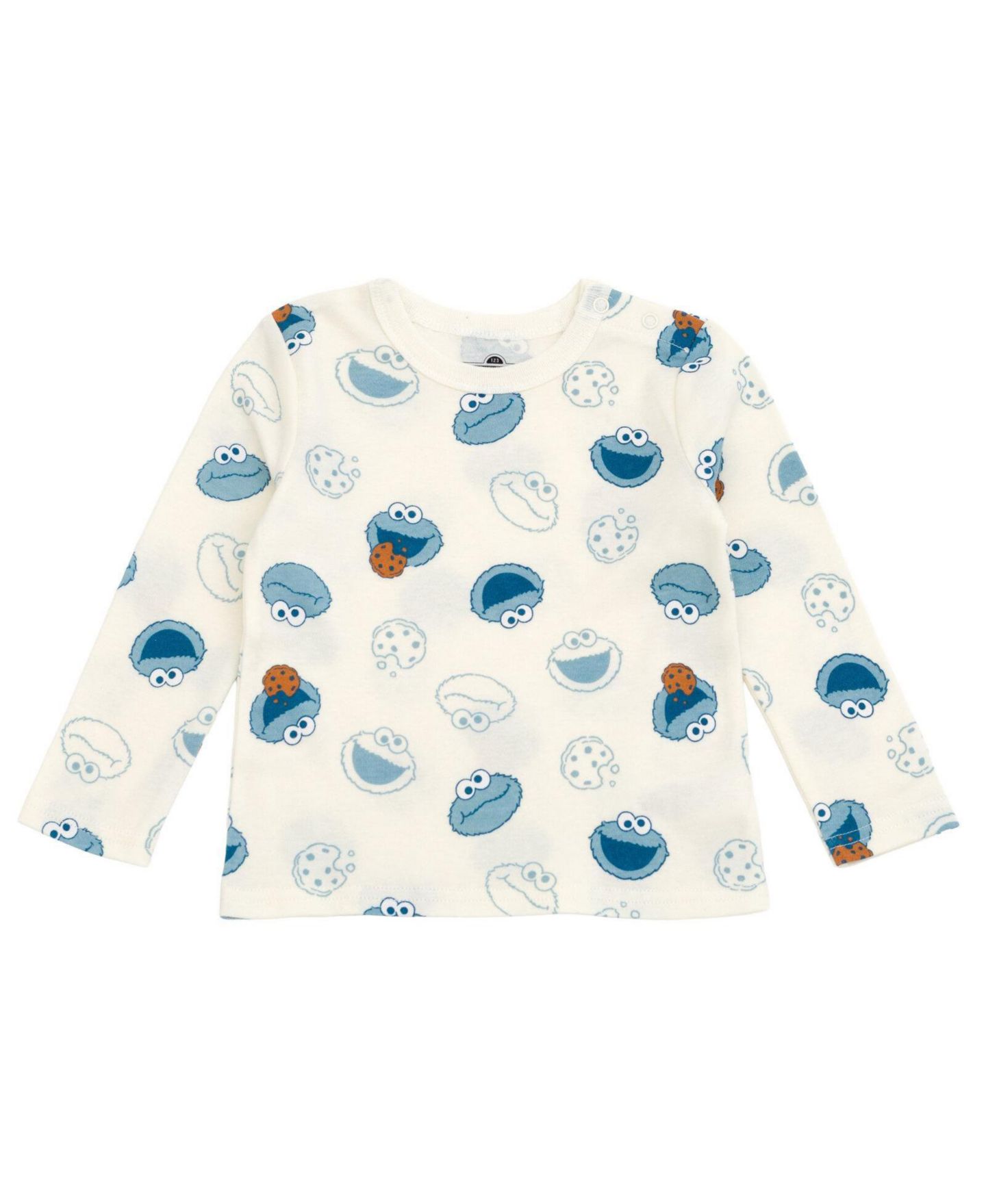 Комплект Sesame Street Cookie Monster ( new born to 24 M)' 2-Piece Overalls and Tee Set для мальчиков-малышей, цвет: Синий — фото 3