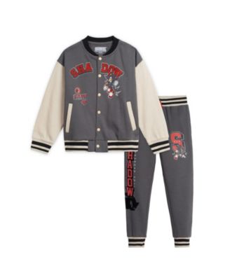 Little Boys 4-16 Varsity Jacket and Joggers Set