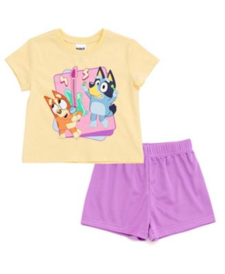 Toddler Girls' (2T - 4T) Athletic 2-Piece T-Shirt and Shorts Set