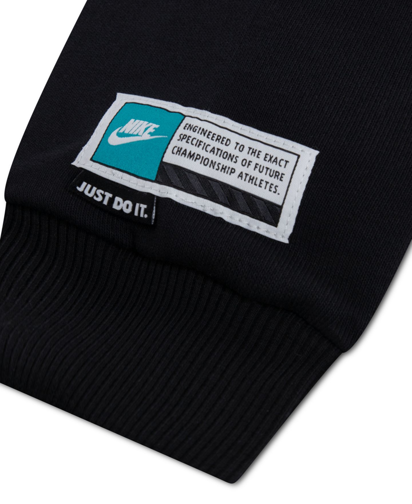 Свитшот Nike Sportswear Multisport Fleece Crewneck Sweatshirt для мальчиков, цвет: Чёрный — фото 4