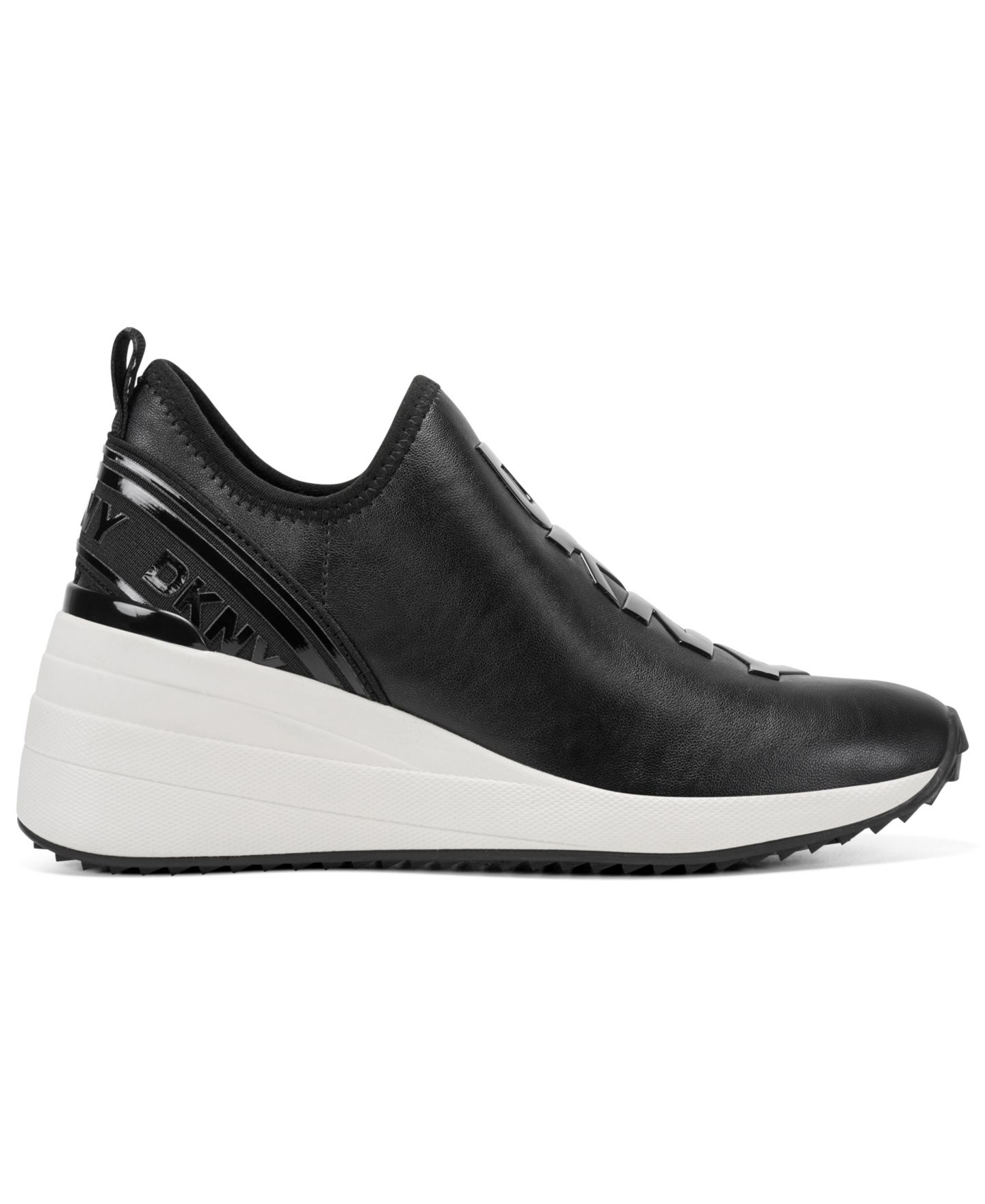 Женские кроссовки DKNY Keeva Slip-On Wedge, цвет: Чёрный — фото 2