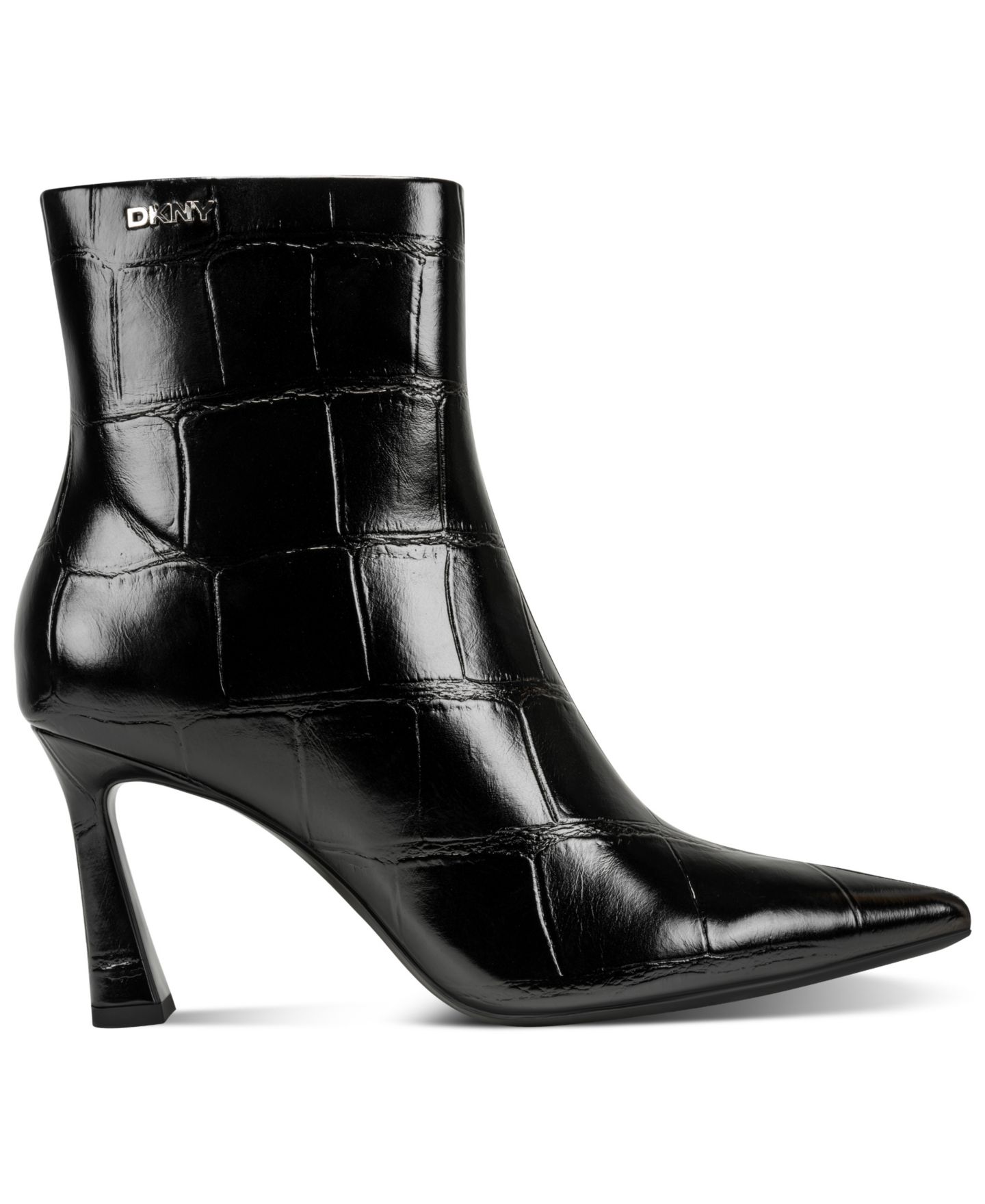 Женские ботинки DKNY Cayden Zipper Heeled Booties, цвет: Чёрный — фото 2
