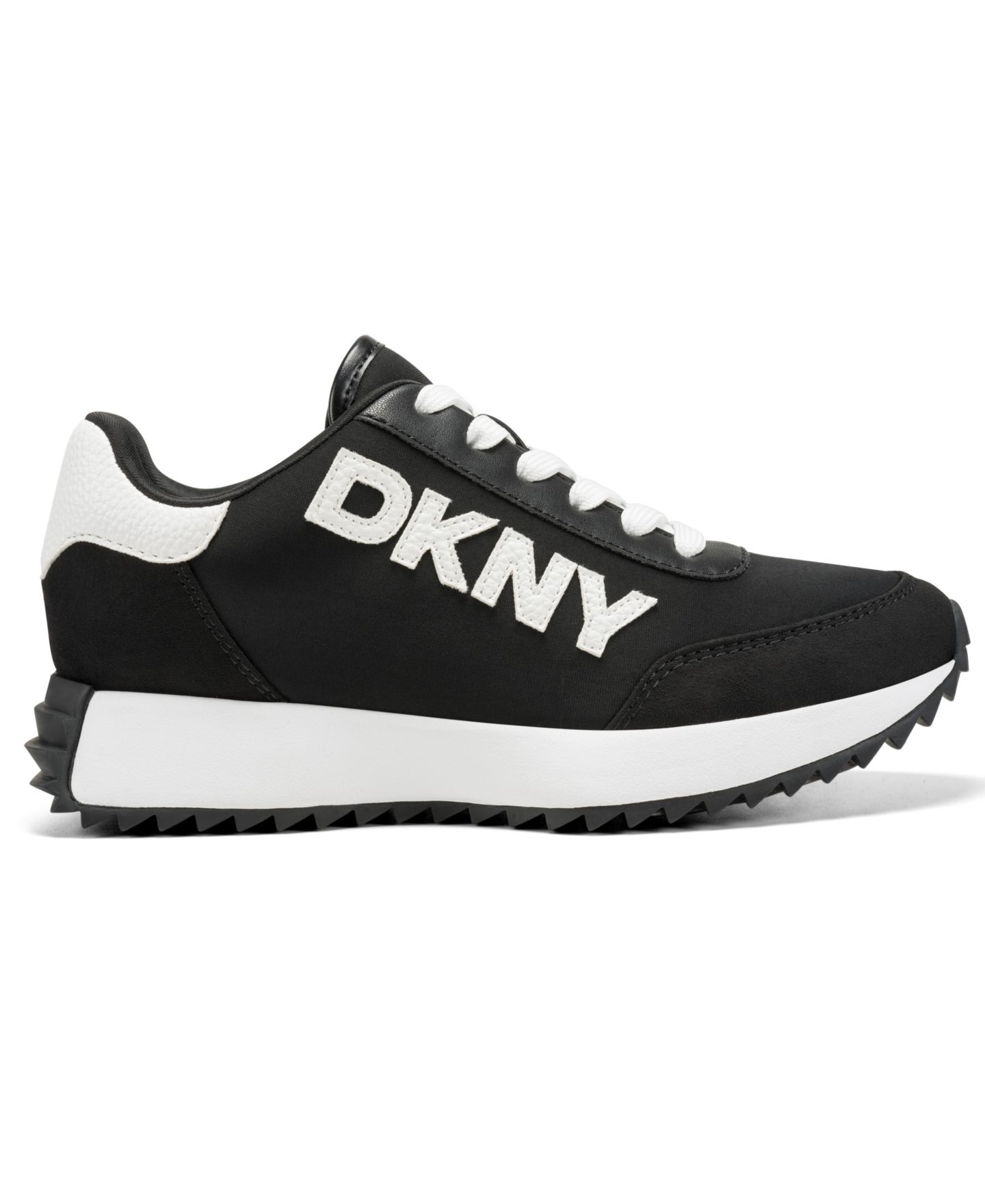 Женские кроссовки DKNY Niva Lace-Up, цвет: Чёрный / Белый — фото 2