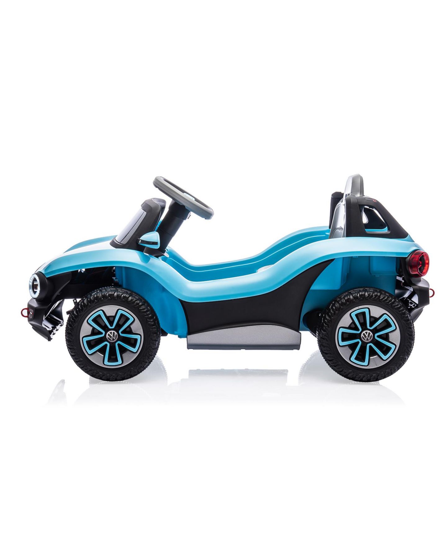 Детская игрушка homfan Licensed Volkswagen Beetle 12V Ride-On Car with Remote Control, LED Lights, Music, 66 lb Capacity, Ages 3+, цвет: Синий — фото 6