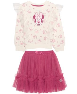 Girls' 2T-6X Minnie Mouse Cherry Top and Skirt, 2-Piece Set