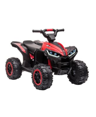 Kids ATV, 12V Ride On Toy ATV, Battery Powered 4 Wheeler Quad Car, Electric ATV with Remote Control, Music, Horn, Monitor Display