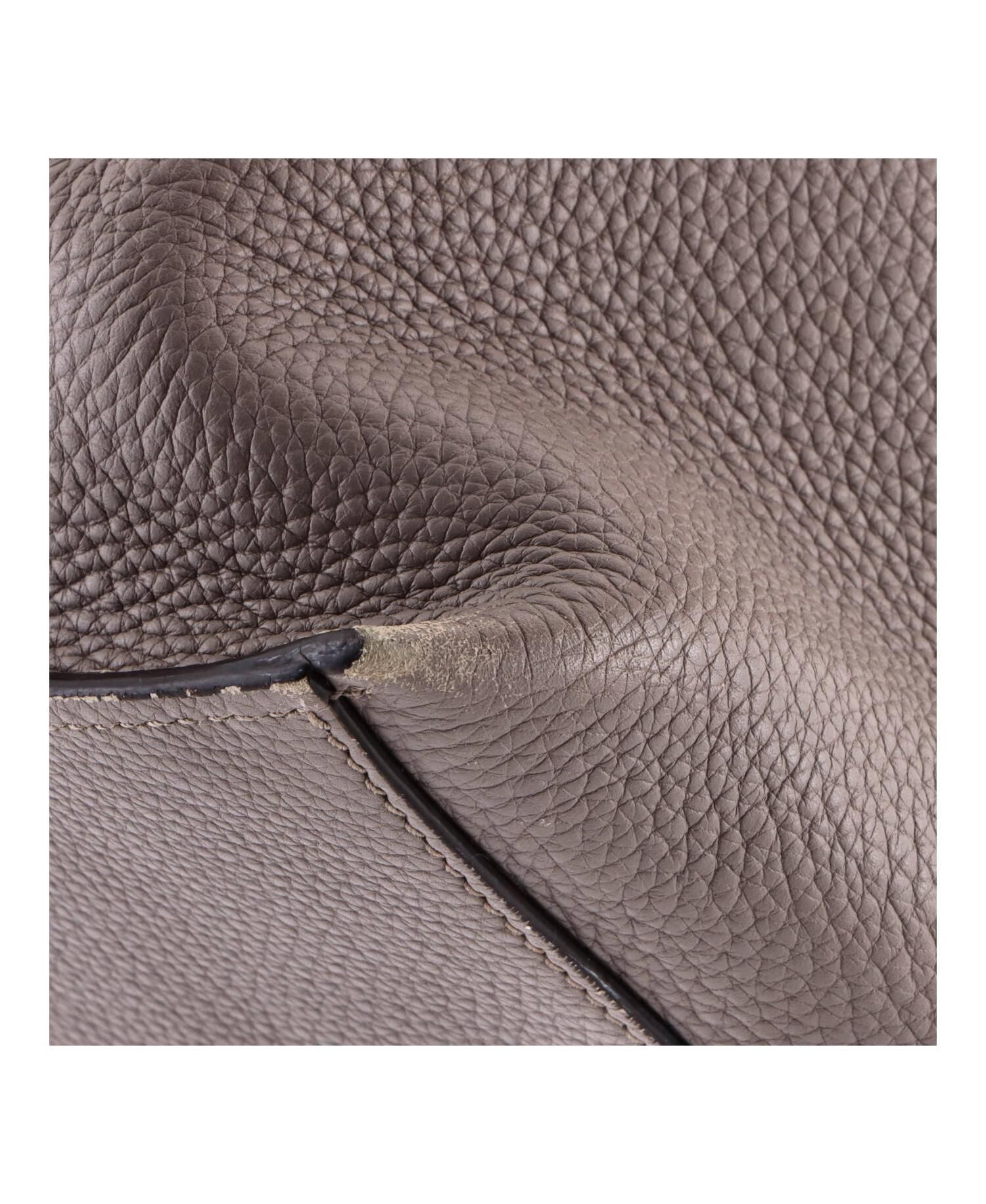 Large Bamboo Daily Top Handle Bag Leather