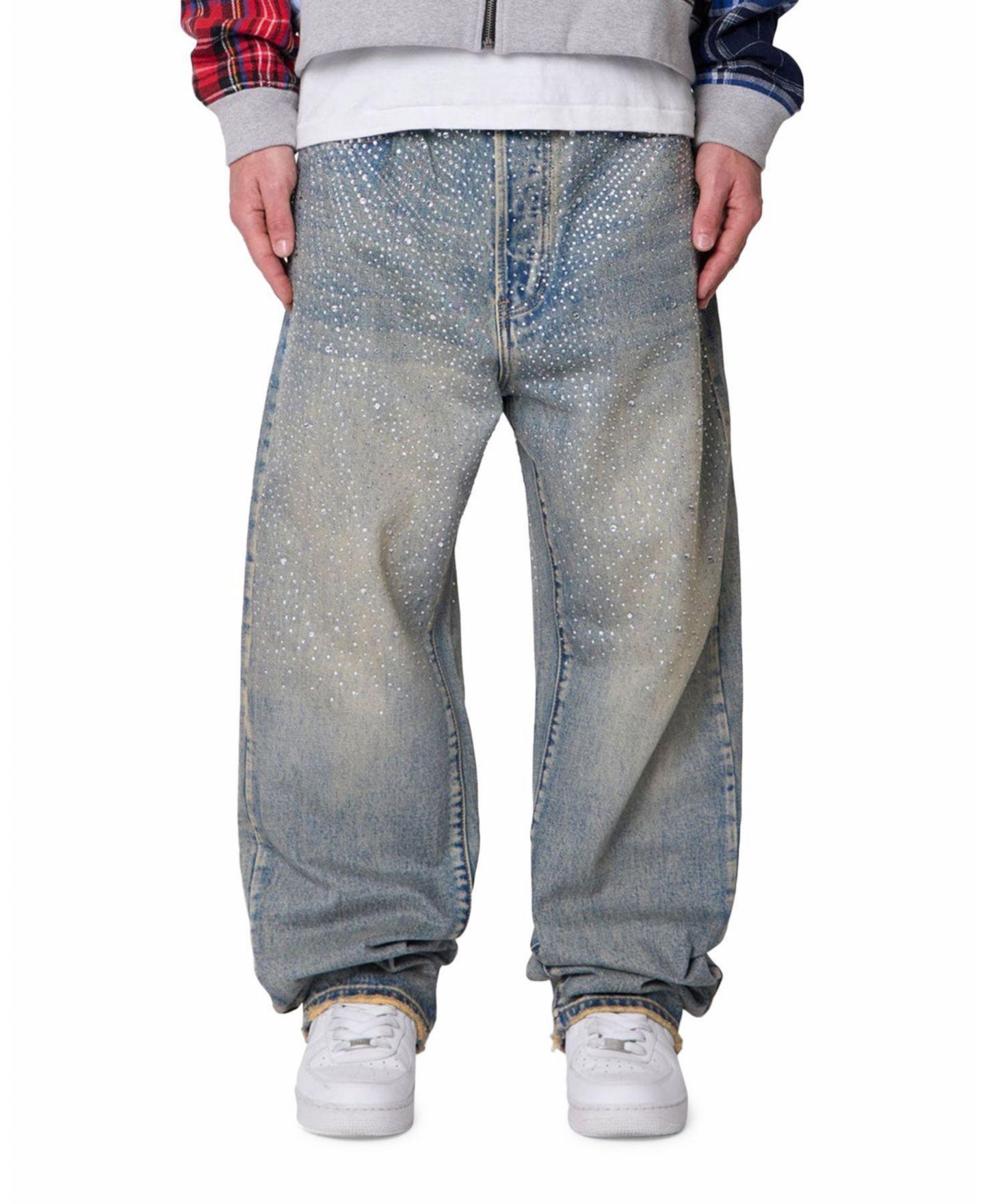 Мужские джинсы mnml Ultra Baggy Gem Denim Jeans, цвет: Синий — фото 1