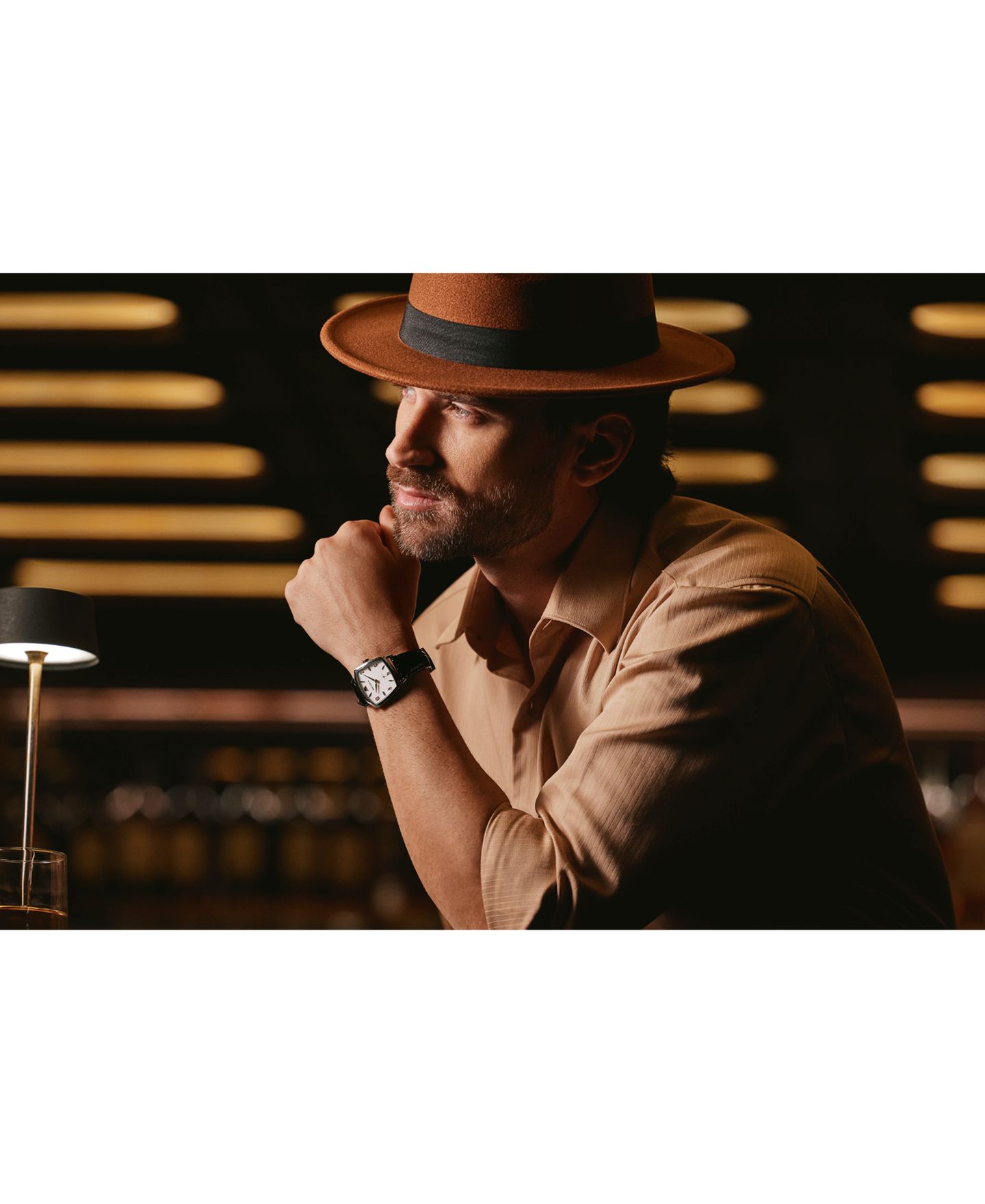 Мужские часы Bulova Frank Sinatra I've Got You Under My Skin Black Leather Strap Watch 40mm — фото 4