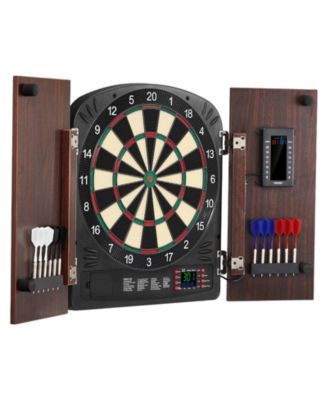 Dartboard and Cabinet Set Complete with All Accessories Easy Assembly