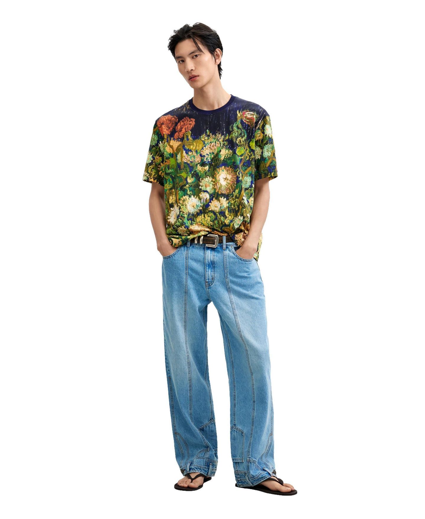 Мужская футболка Desigual Still Life Print, цвет: Тёмный синий — фото 2