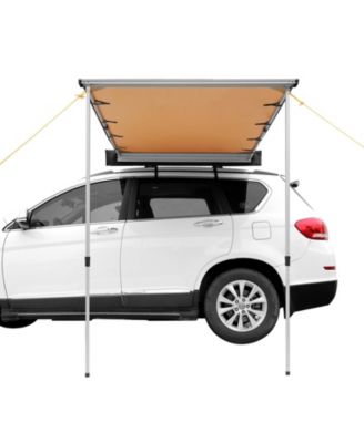 Vehicle Awning 4.6'x6.6' Shade Coverage Car Side Awning PU3000 mm UV50+