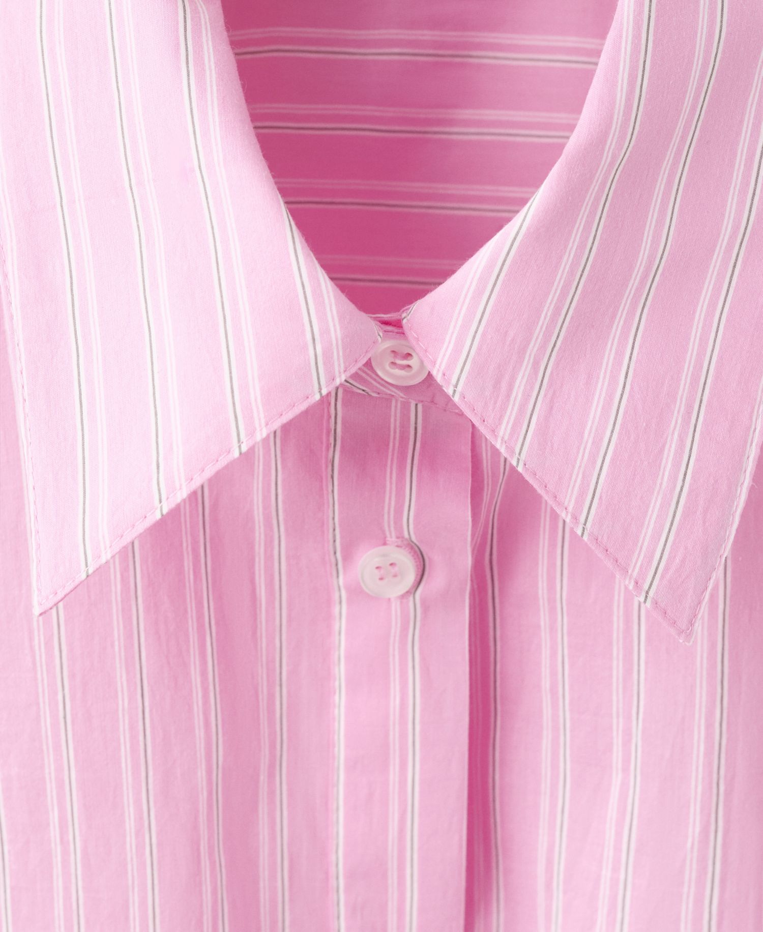 Women's Striped Knotted Cotton Shirt