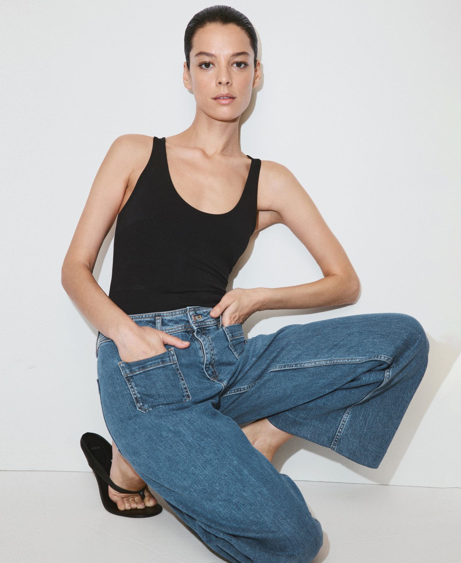 Women's High-Waisted Wide leg Jeans