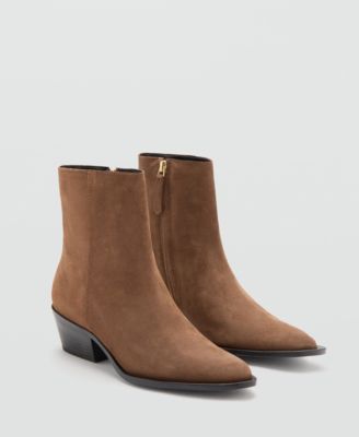 Women's Heel Suede Ankle Boots