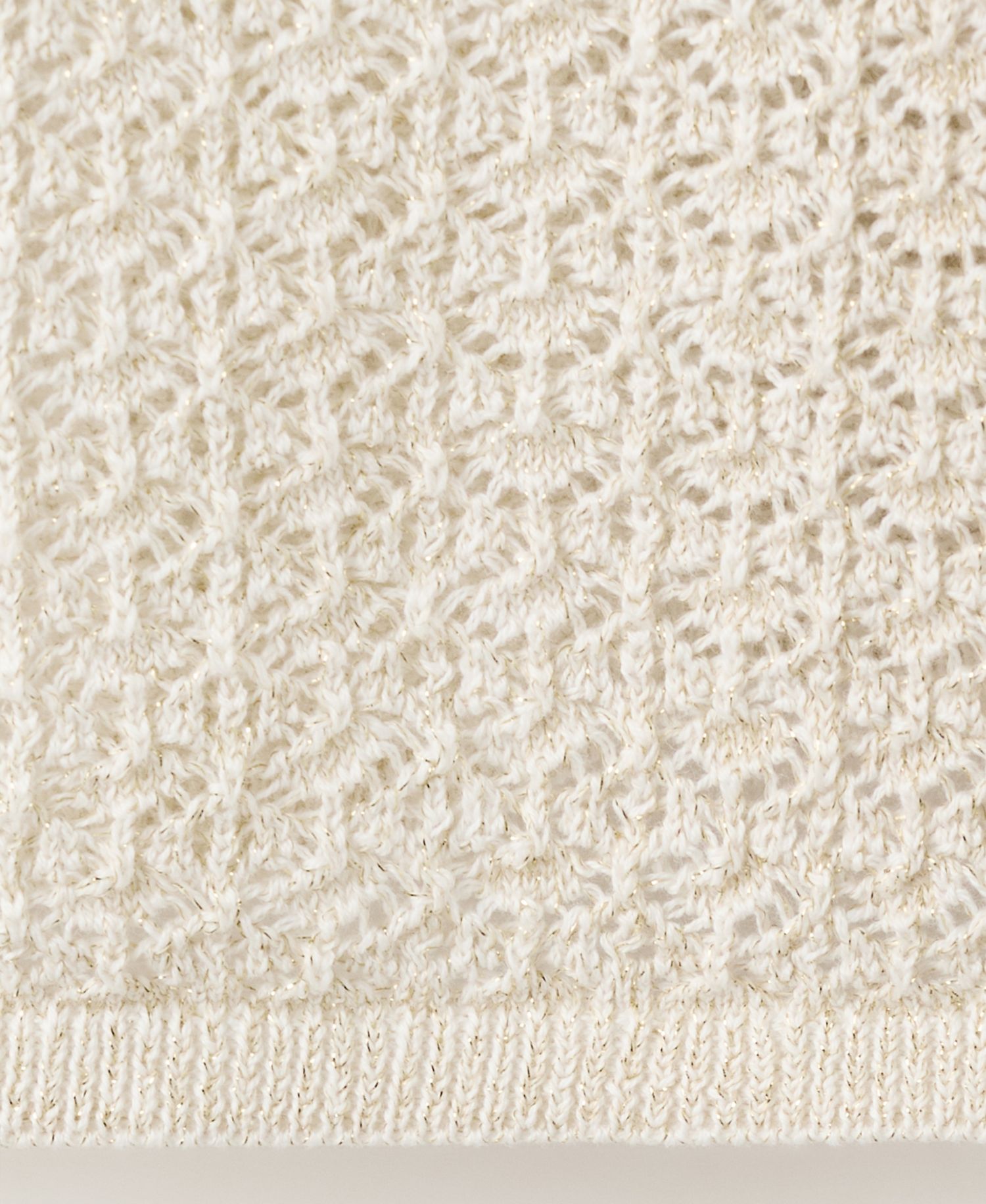 Women's Open-Knit Lurex Sweater