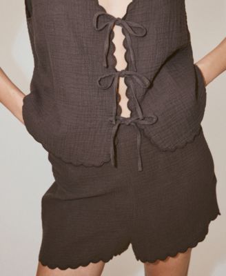 Women's Ties Double Gauze Top