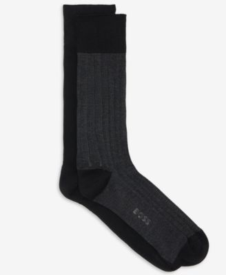 Men's Steve Ribbed Crew Socks, 2-Pack