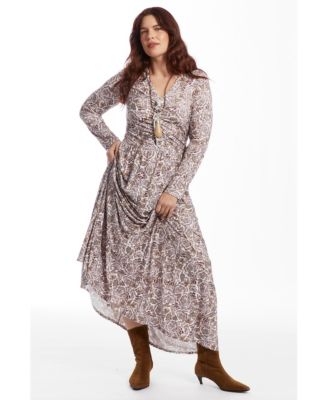 Women's V Neck Maxi Dress