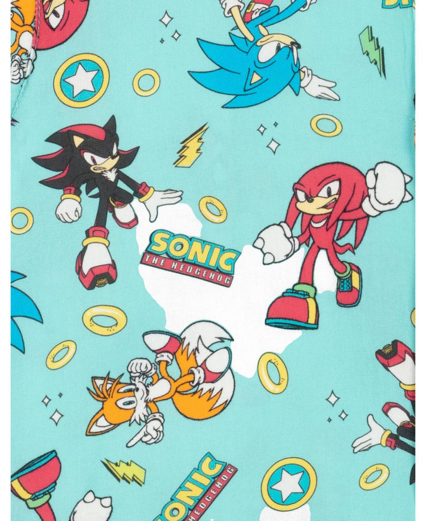 Рубашка Sonic The Hedgehog Short Sleeve Button-Down Shirt для мальчиков — фото 3