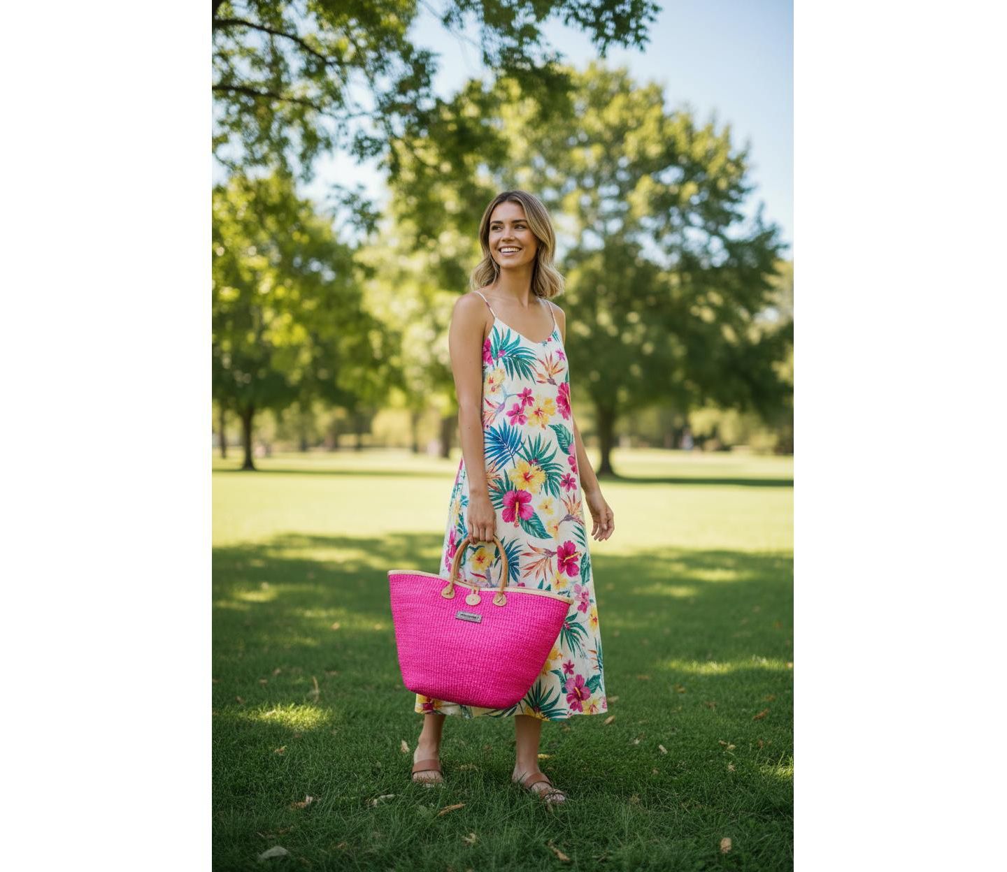 Женская сумка SAWA SAWA Harvest Glow Handmade Sisal Straw Medium Tote Purse — фото 3