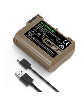 EN Camera Battery and Charger - with 2400mAh, Type C for Nikon D850 D810 D780 D750 D610 D500 D7500
