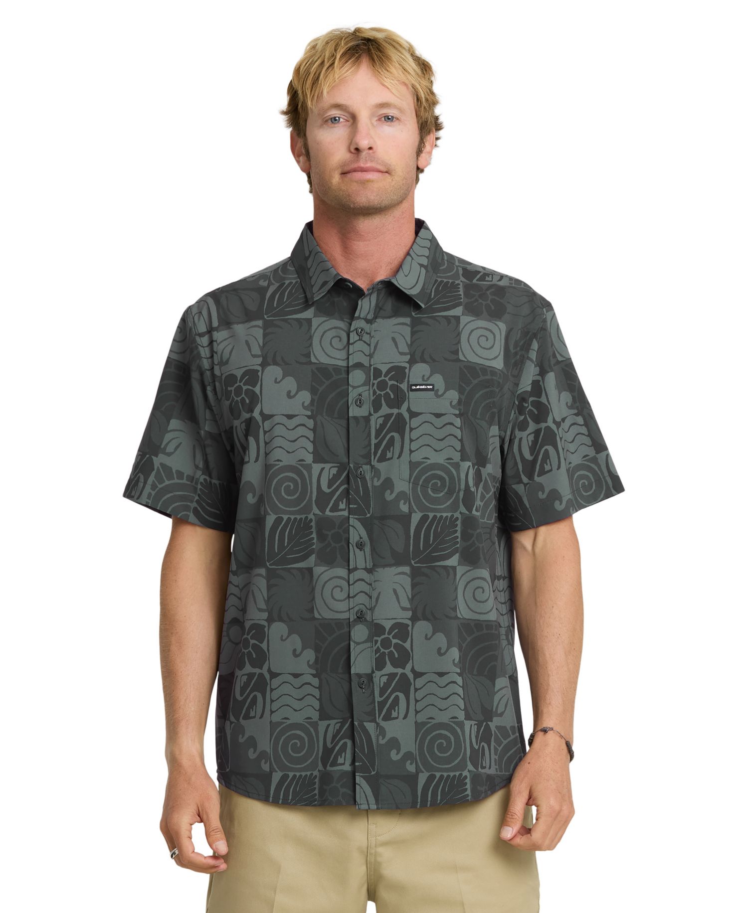 Men's Earth Geo Classic Stretch Ultraviolet Protection Factor Shirt