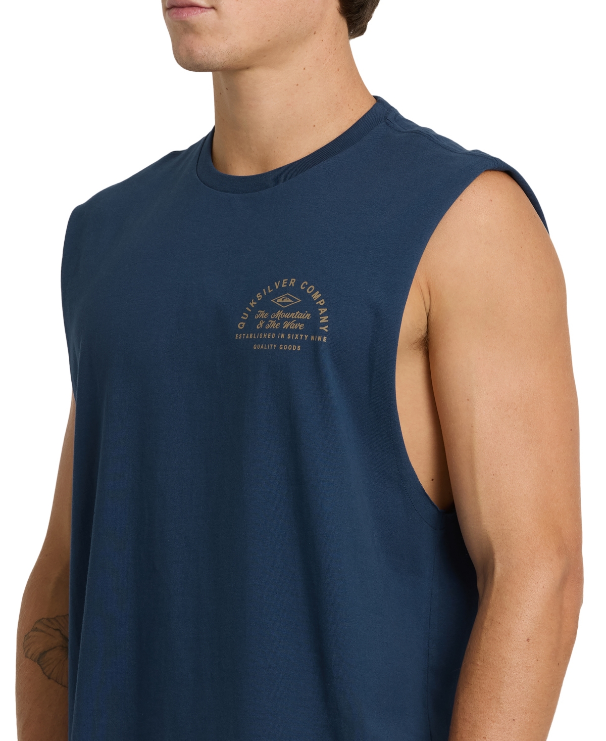 Quiksilver Men's Oversized Crewneck Muscle Tank Top
