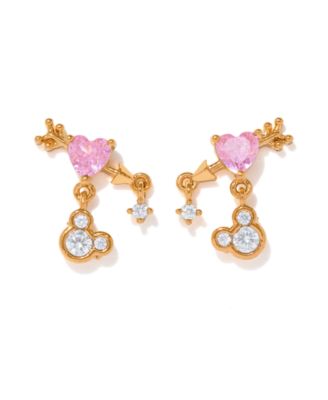 Crystal Disney Heartstruck Mickey Mouse Dangle Earrings