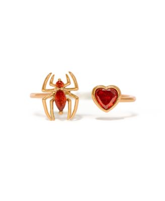 Crystal Marvel's Spider-Man Web of Love Adjustable Ring