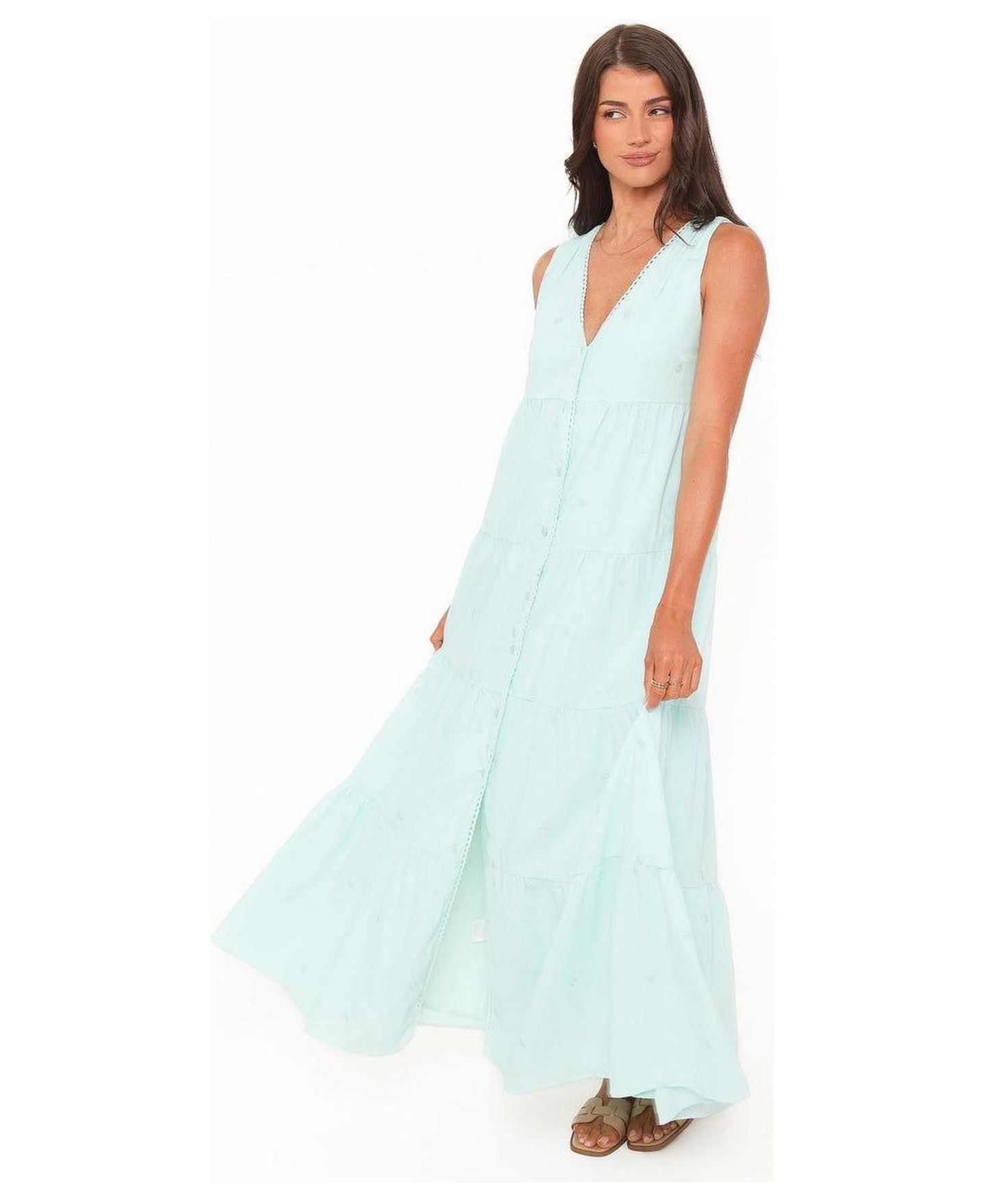 Женское платье Petal and Pup Finesse Maxi, цвет: Нефритовый — фото 1