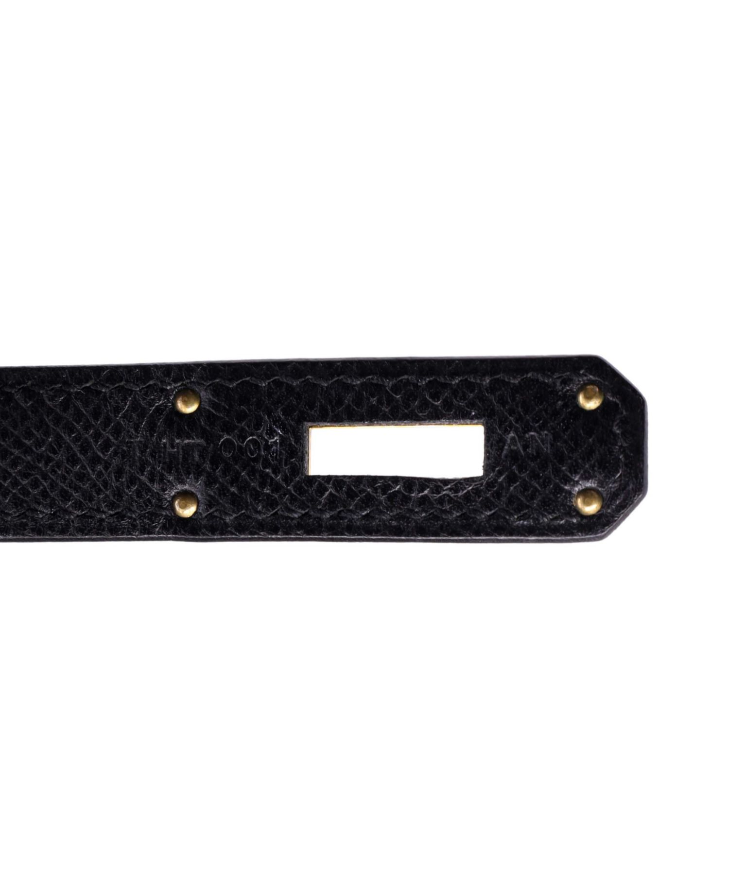 Kelly 32 Handbag Black Epsom with Gold Hardware