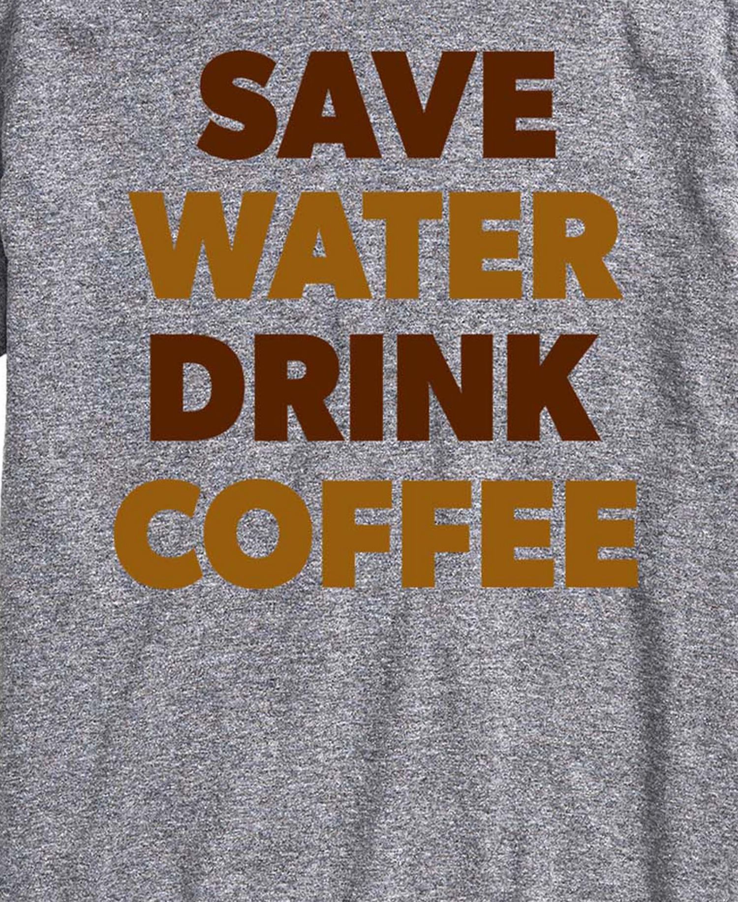 Men's Save Water Drink Coffee Short-Sleeve Graphic T-Shirt