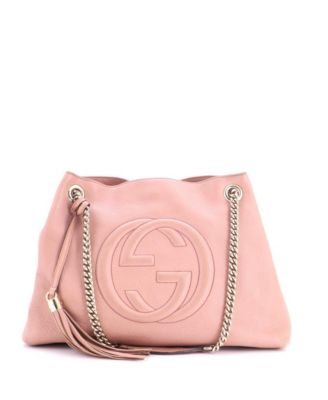 Medium Soho Chain Strap Shoulder Bag Leather