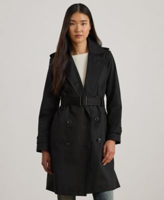 Women's Double-Breasted Belted Trench Coat