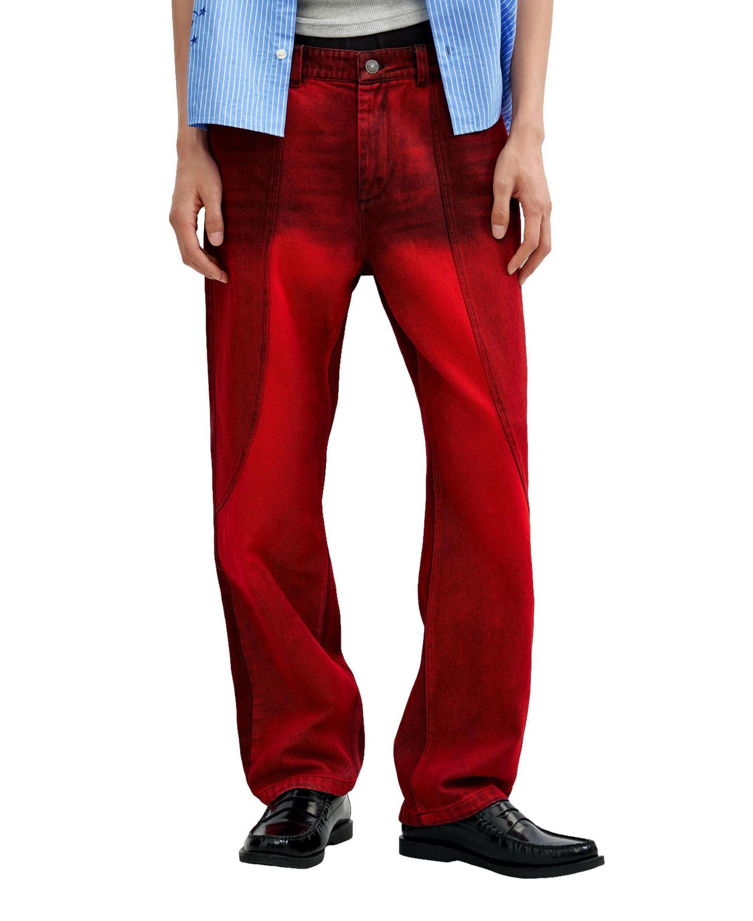 Men's Paneled denim pants