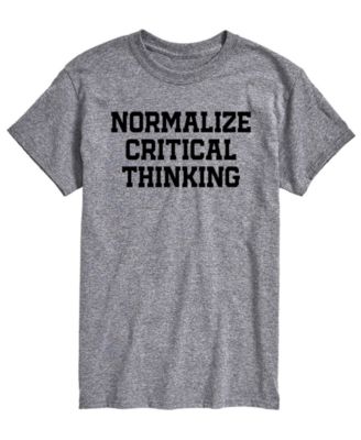 Men's Normalize Critical Thinking Short-Sleeve Graphic T-Shirt