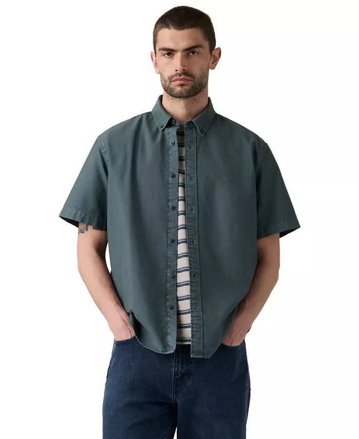 Men's Point Collar Woven Shirt