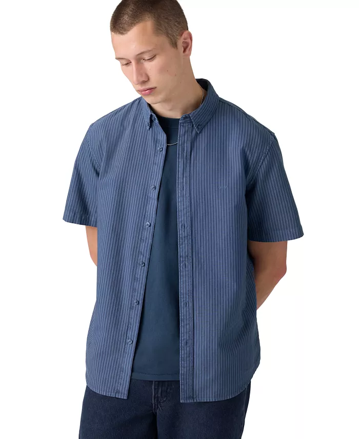 Men's Point Collar Woven Shirt - thumbnail 6