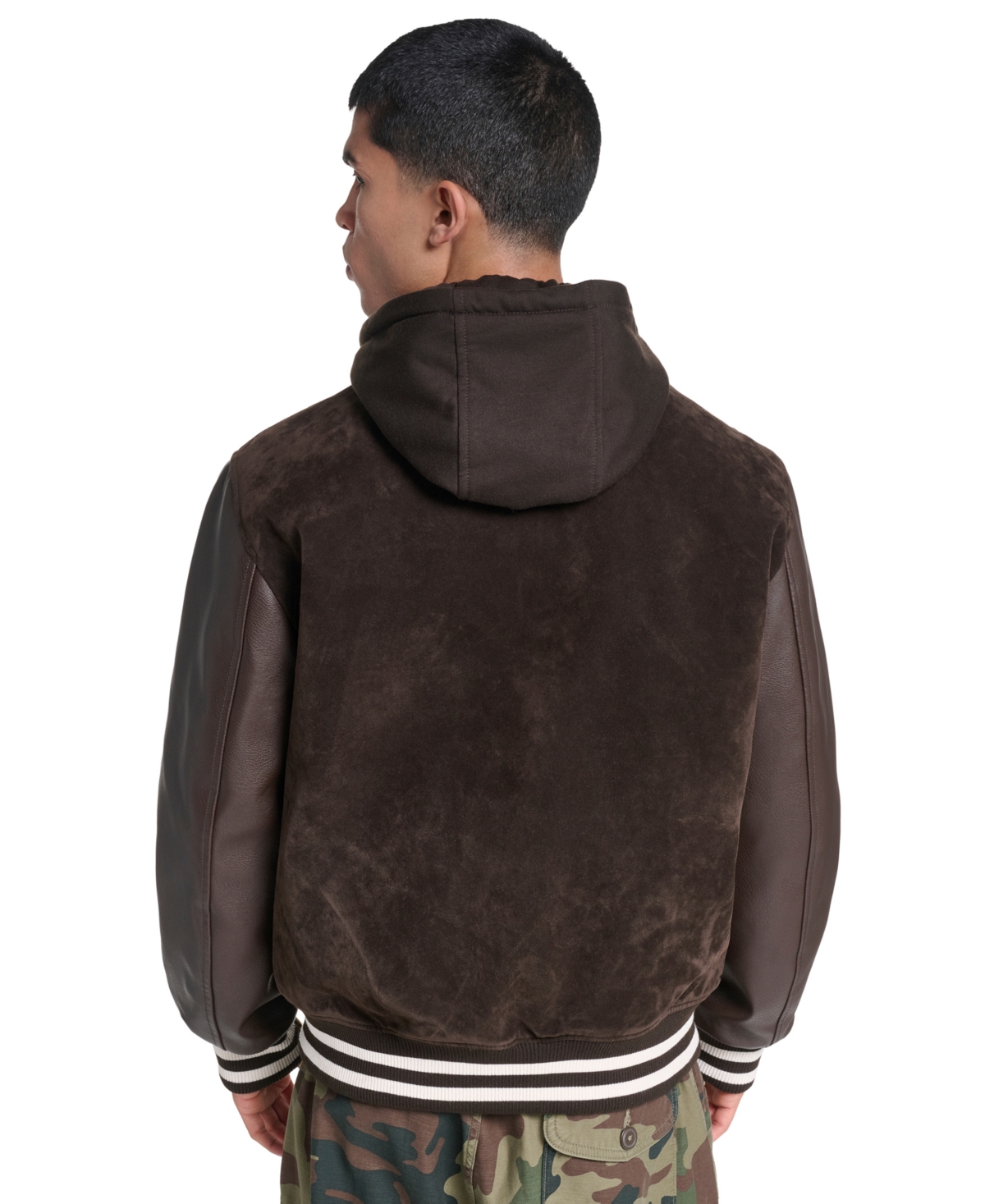 Champion Men's Varsity Faux Suede Leather Jacket