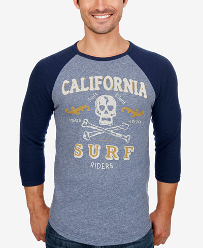 Lucky Brand Men's Venice Surf Graphic-Print Baseball T-Shirt