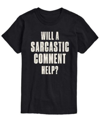 Men's Sarcastic Comment Help Short-Sleeve Graphic T-Shirt